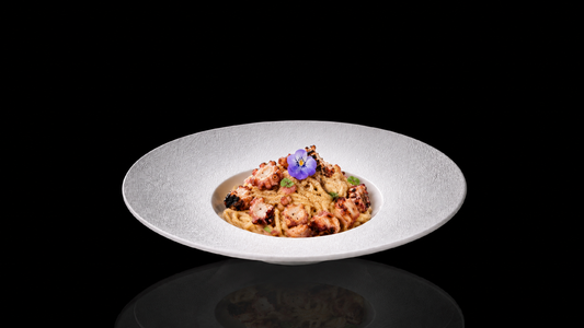 Carbonara with Octopus